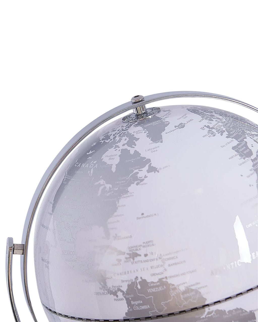 Mappamondo Argento 33 cm