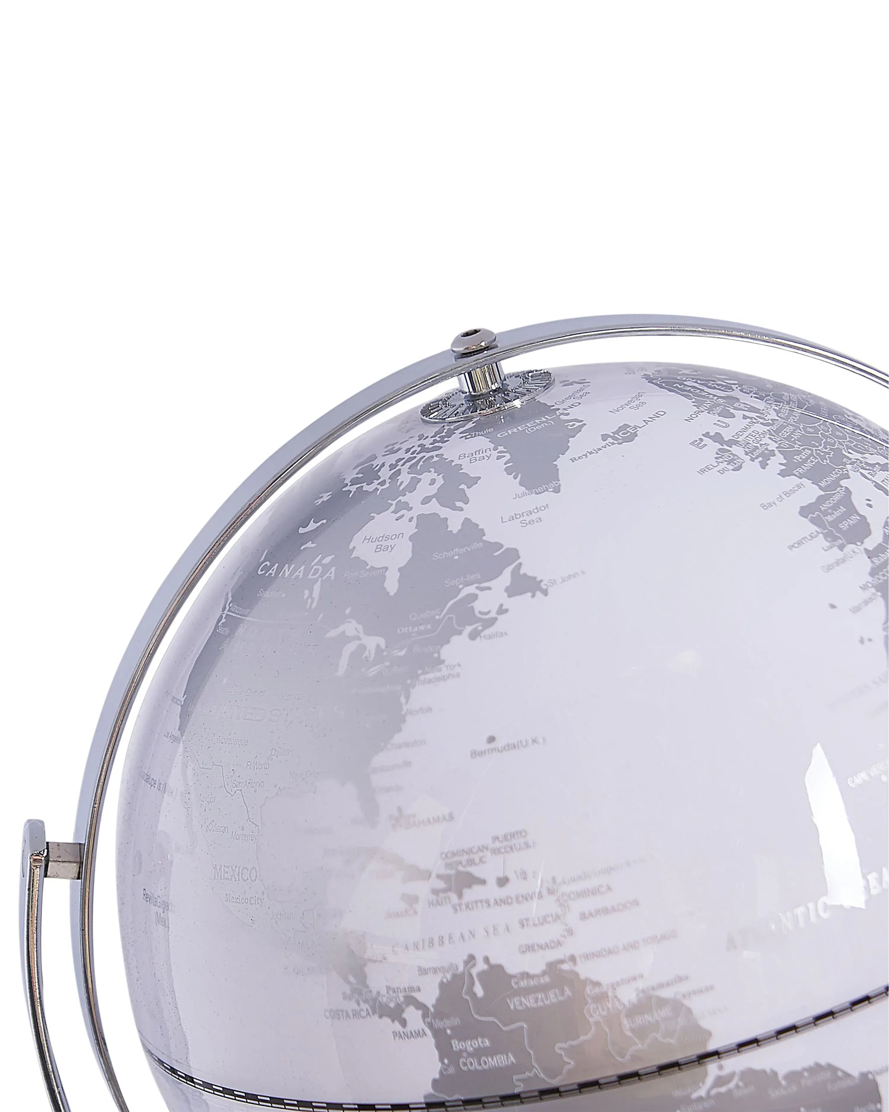 Mappamondo Argento 33 cm