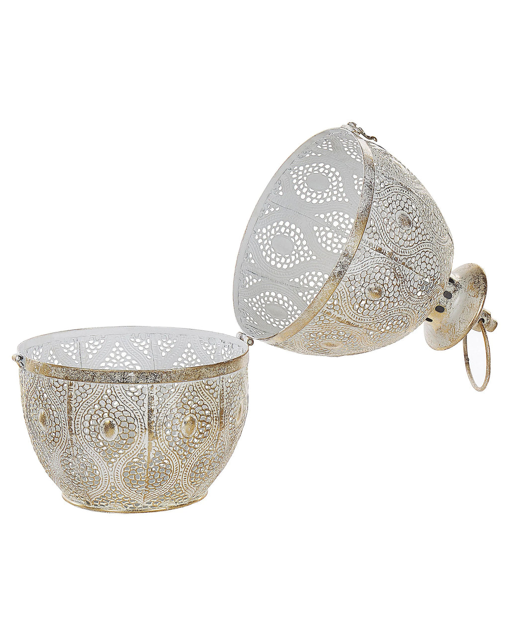 Lanterne Métal 34 cm Or
