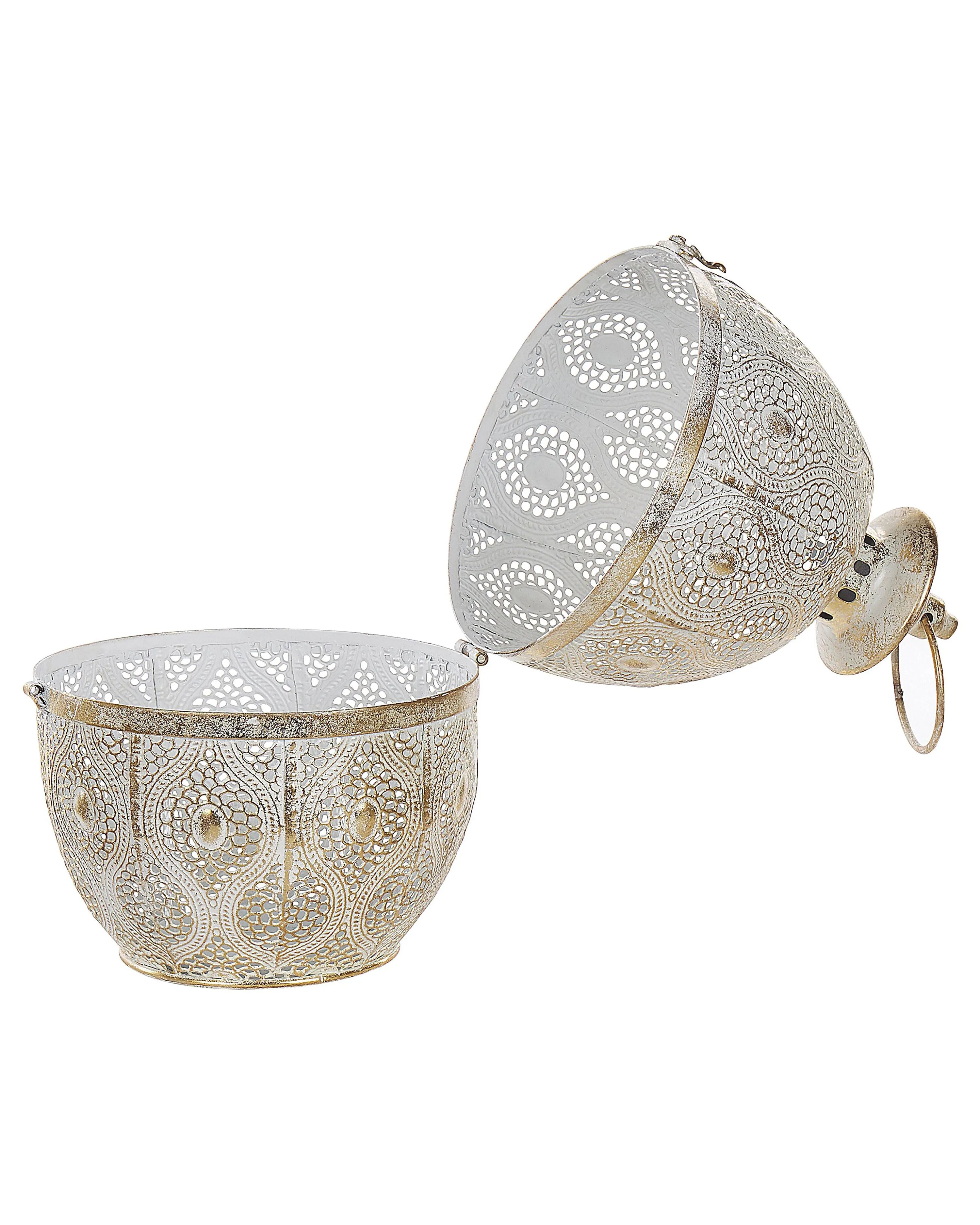 Lanterne Métal 34 cm Or