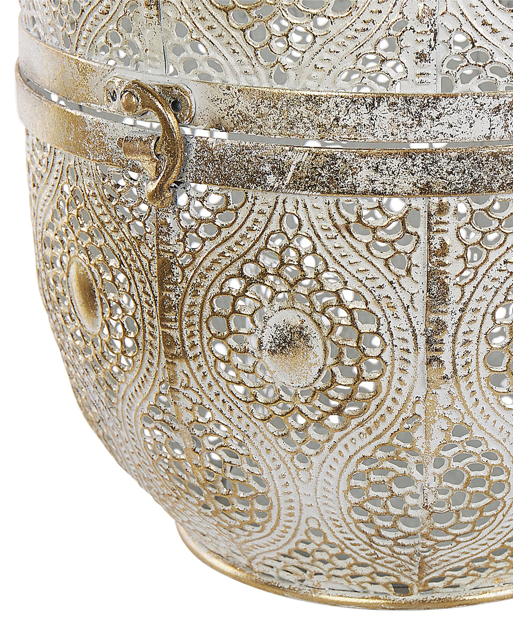 Lanterne Métal 34 cm Or