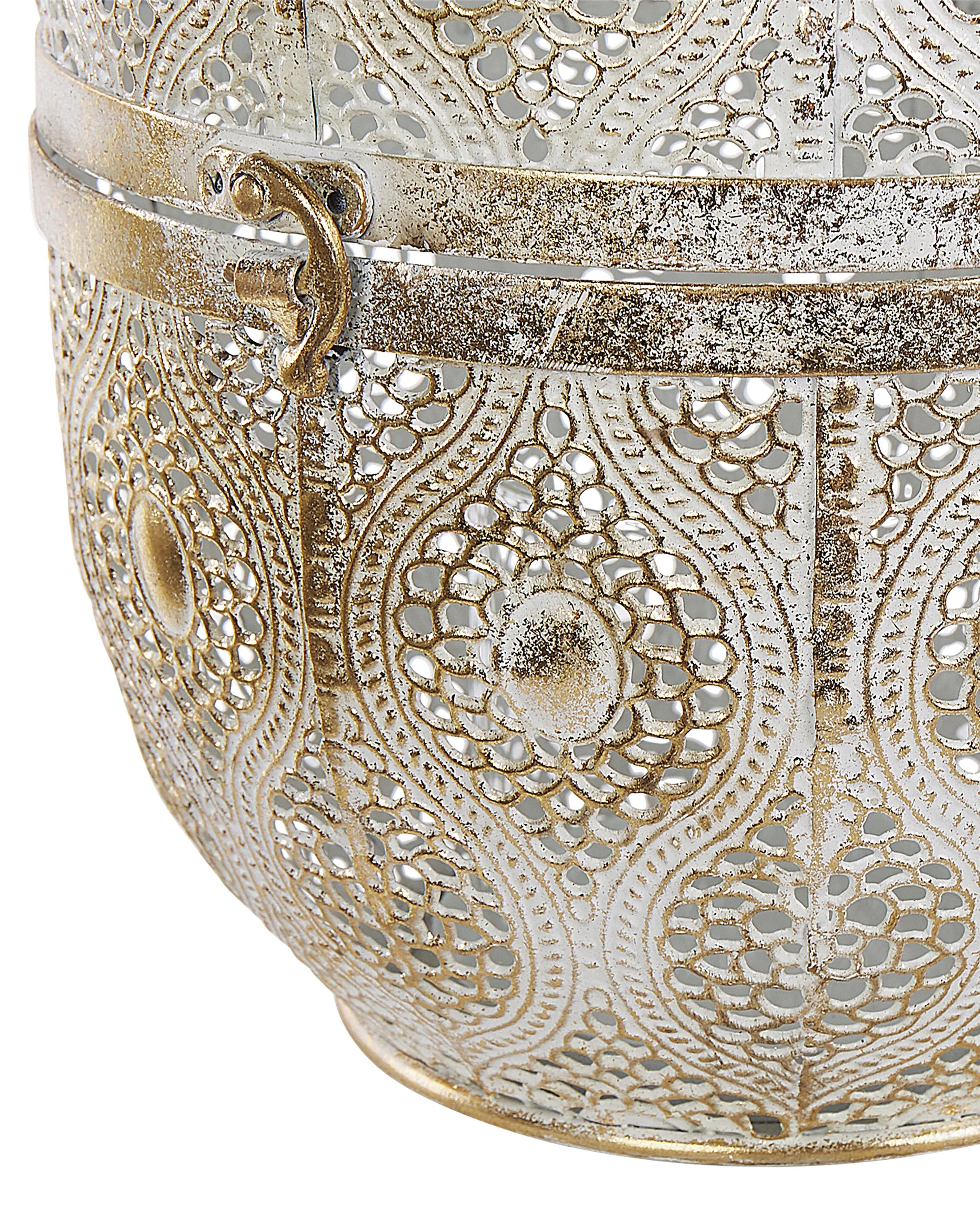 Lanterne Métal 34 cm Or