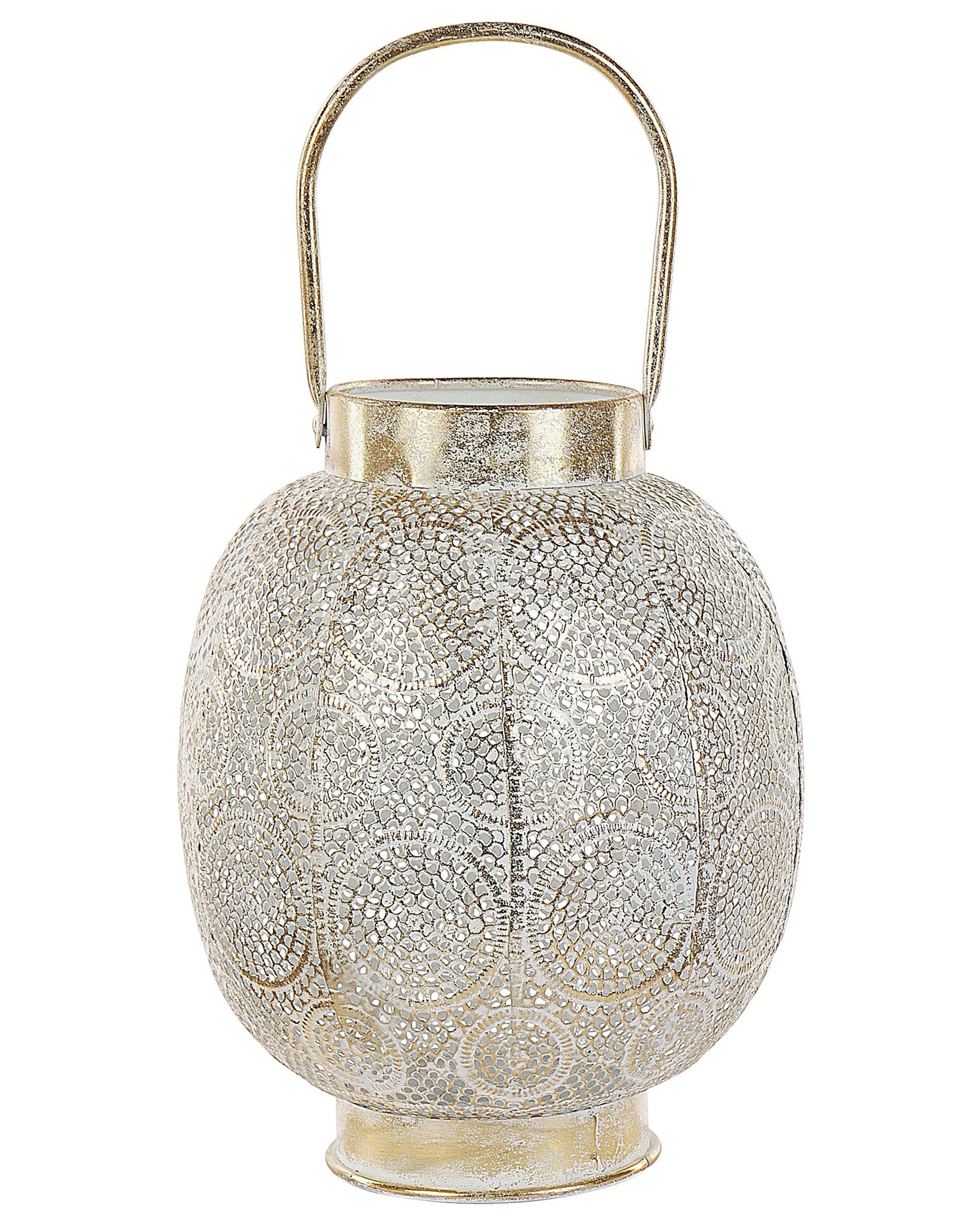 Lanterne Métal 30 cm Or