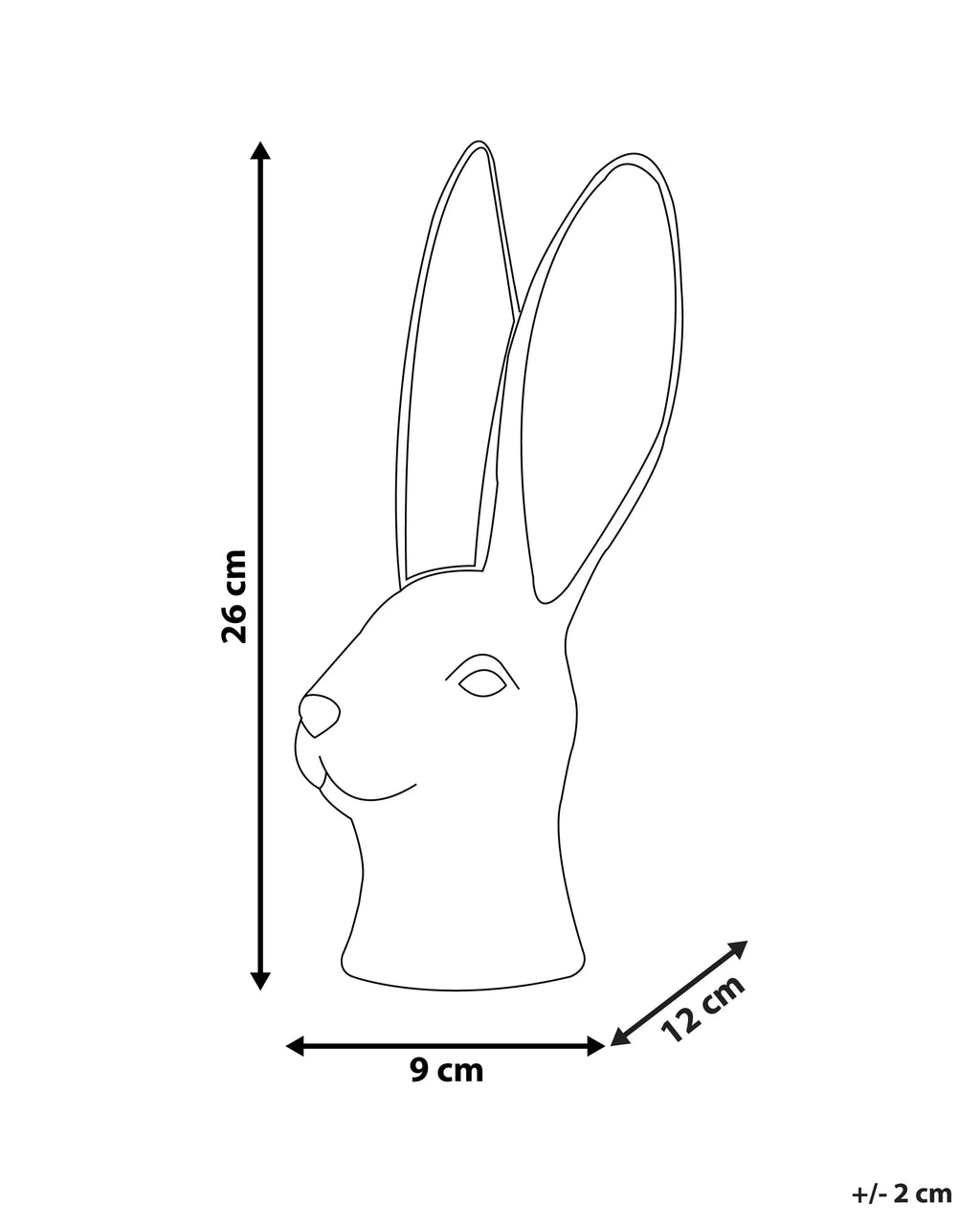 Accessoire décoratif Lapin Céramique Blanc