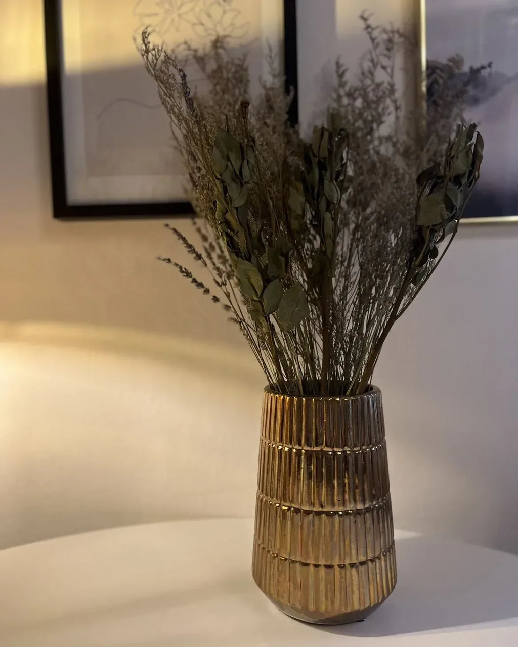 Bouquet de fleurs séchées 70 cm Naturel