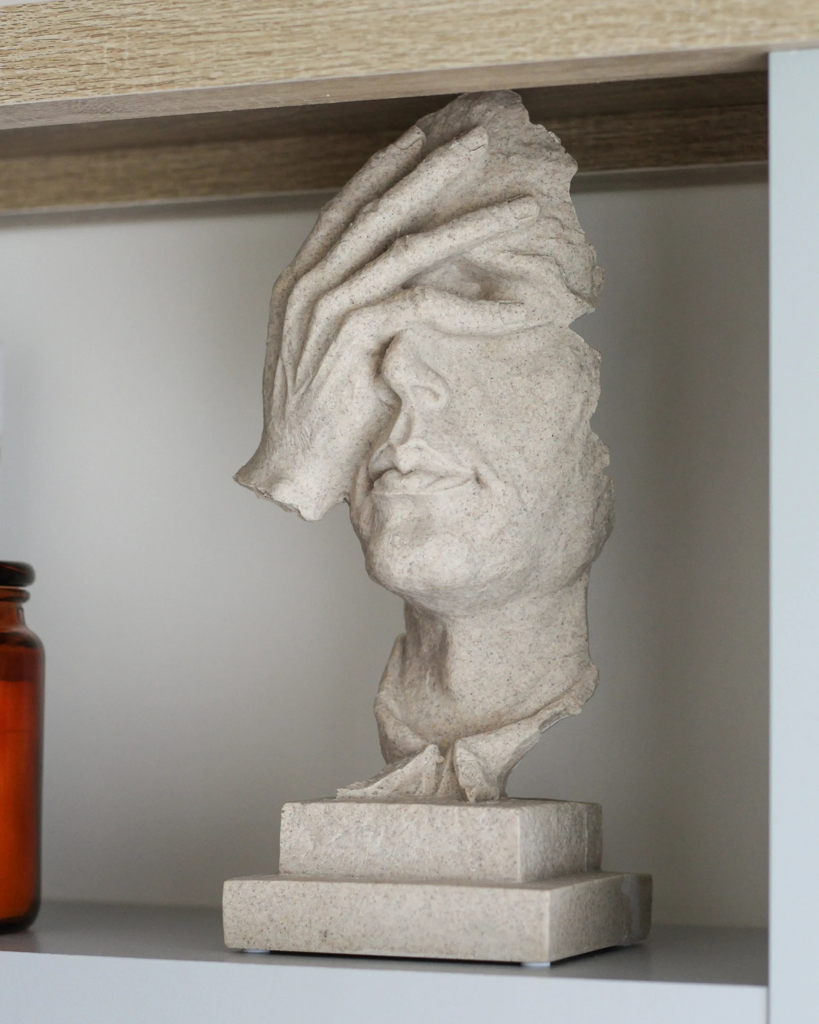 Accessoire décoratif Visage Gris