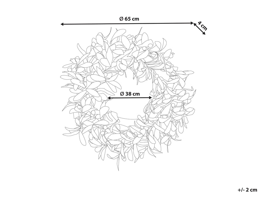 Guirlande décorative 65 cm verte