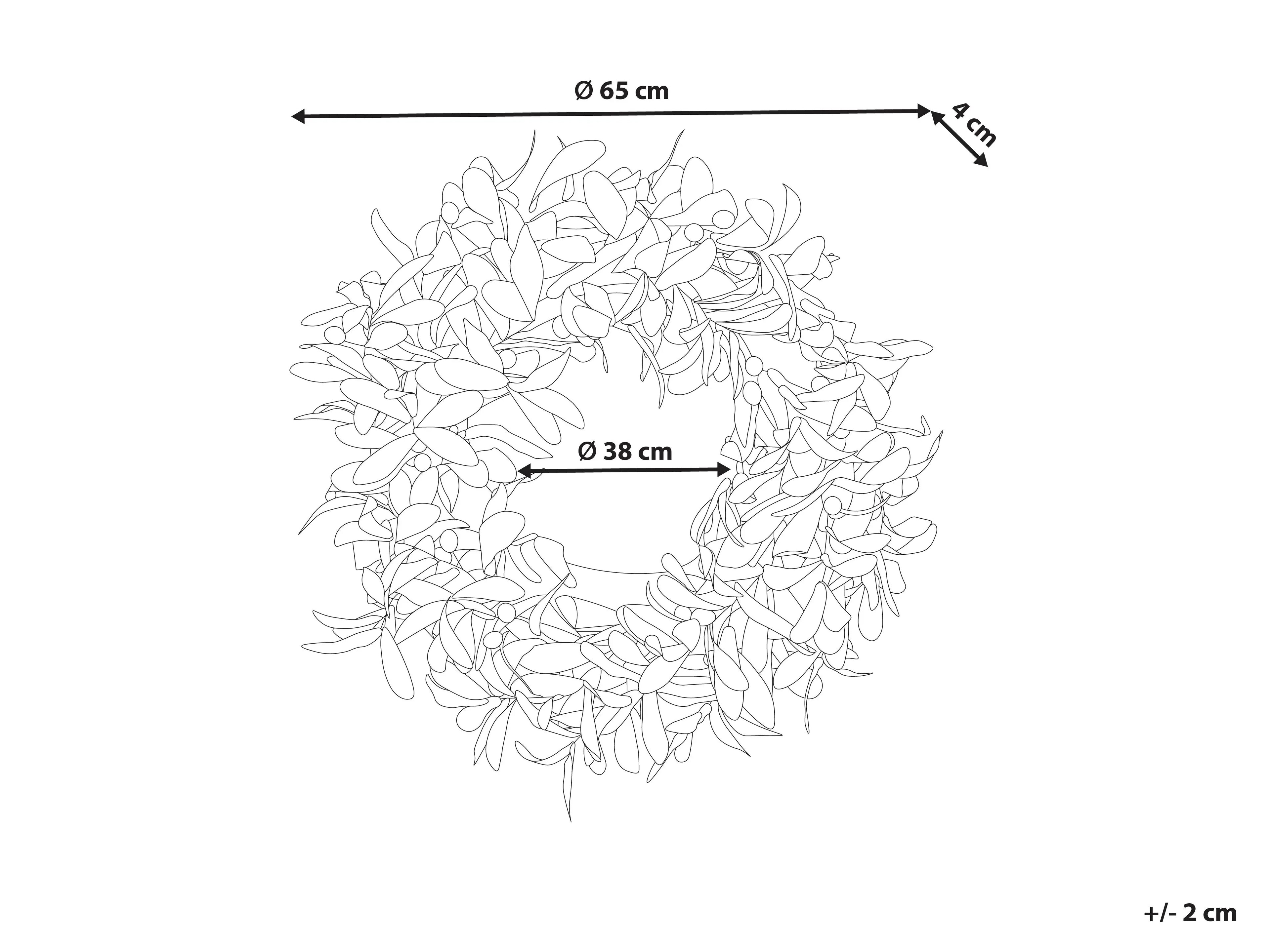 Guirlande décorative 65 cm verte