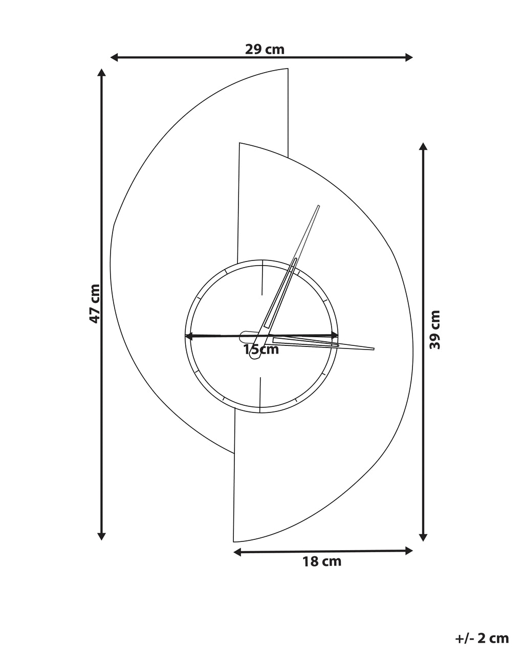 Horloge murale 29 cm Grise