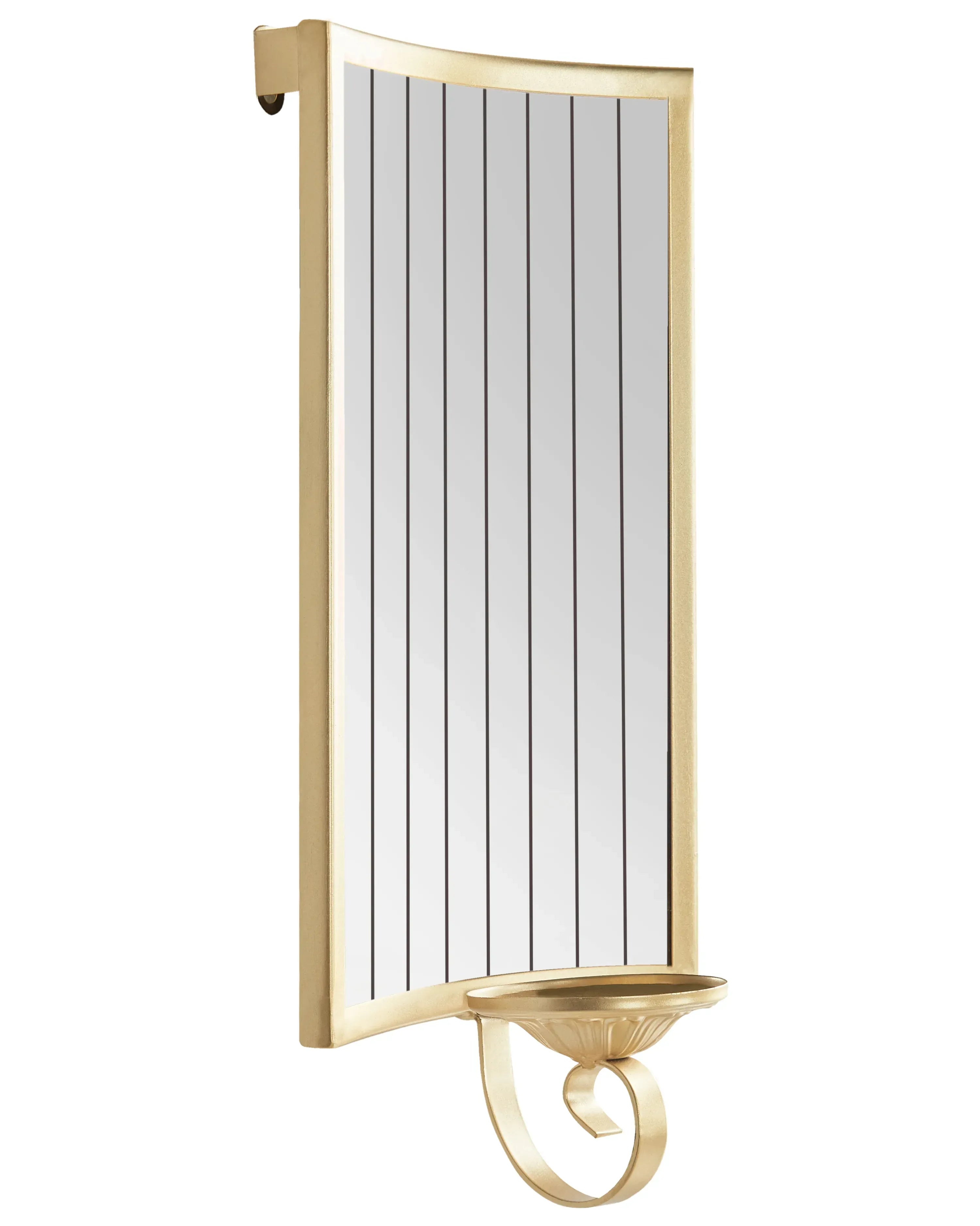 Bougeoir Mural Métal 41 cm Or