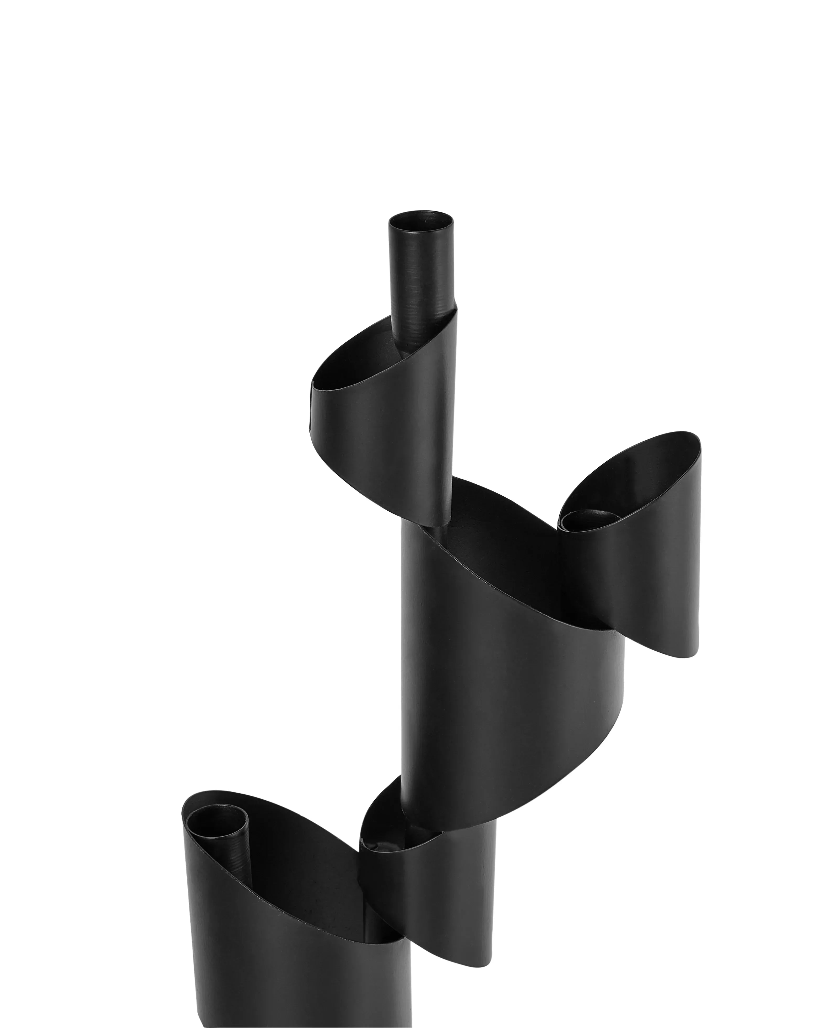 Porte-bougie métal 51 cm noir