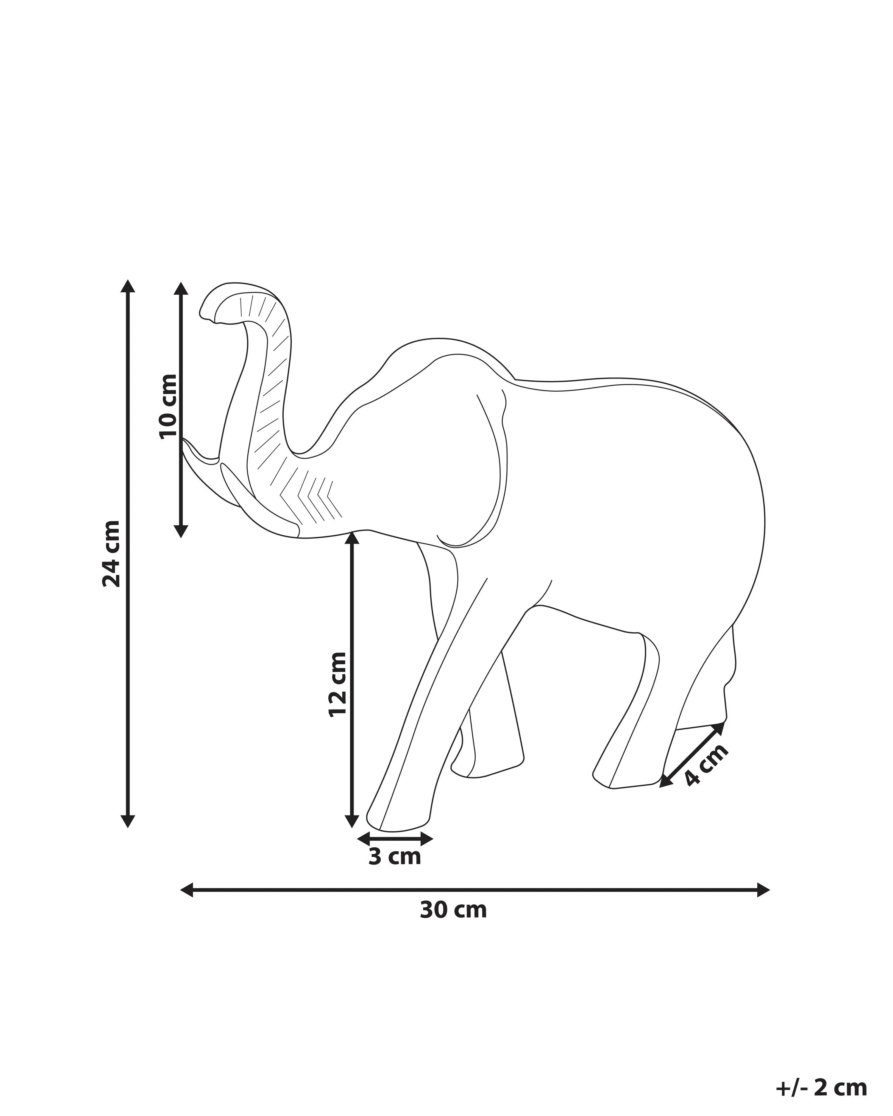 Accessoire décoratif Éléphant Métal Argent