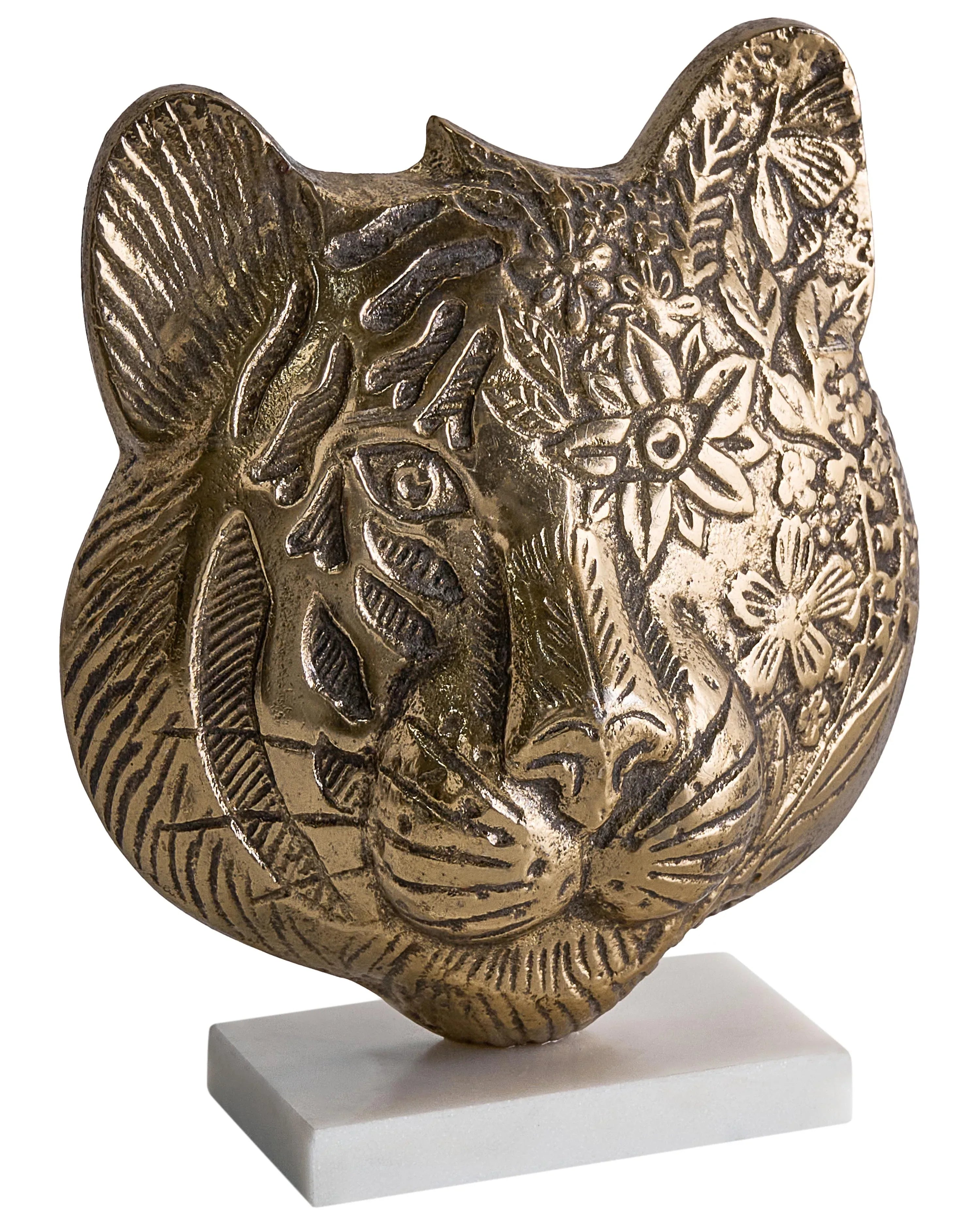 Decorative accessory Tiger Gold Metal
