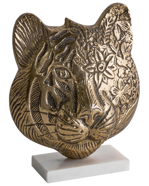 Decorative accessory Tiger Gold Metal