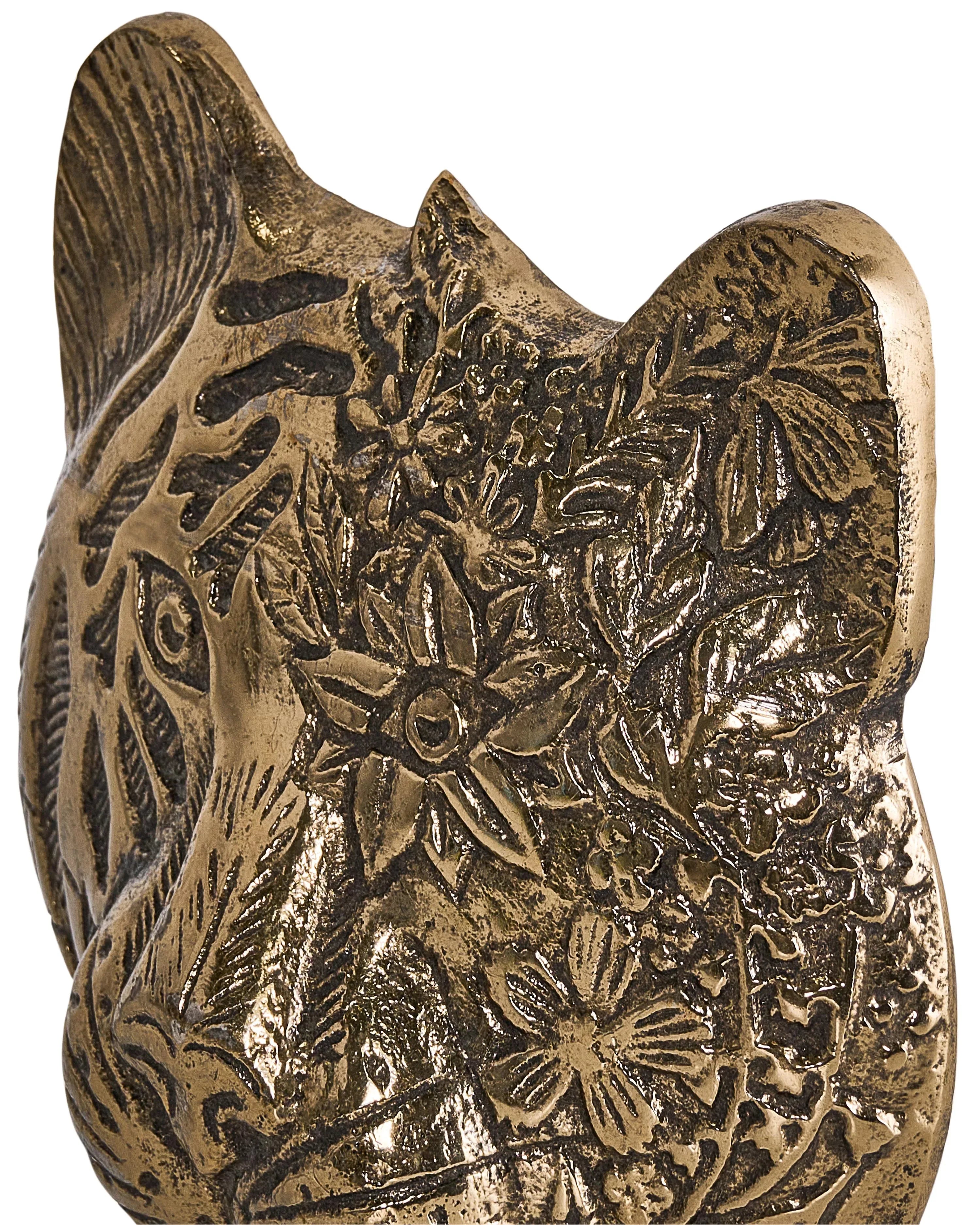 Decorative accessory Tiger Gold Metal