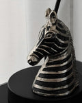Accessoire décoratif Zèbre Métal Noir/Argent