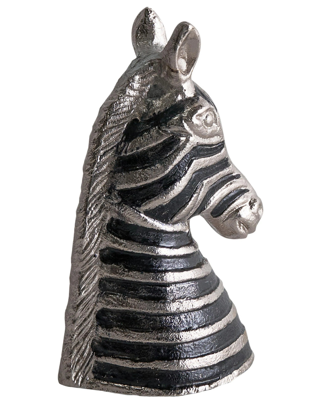 Accessoire décoratif Zèbre Métal Noir/Argent