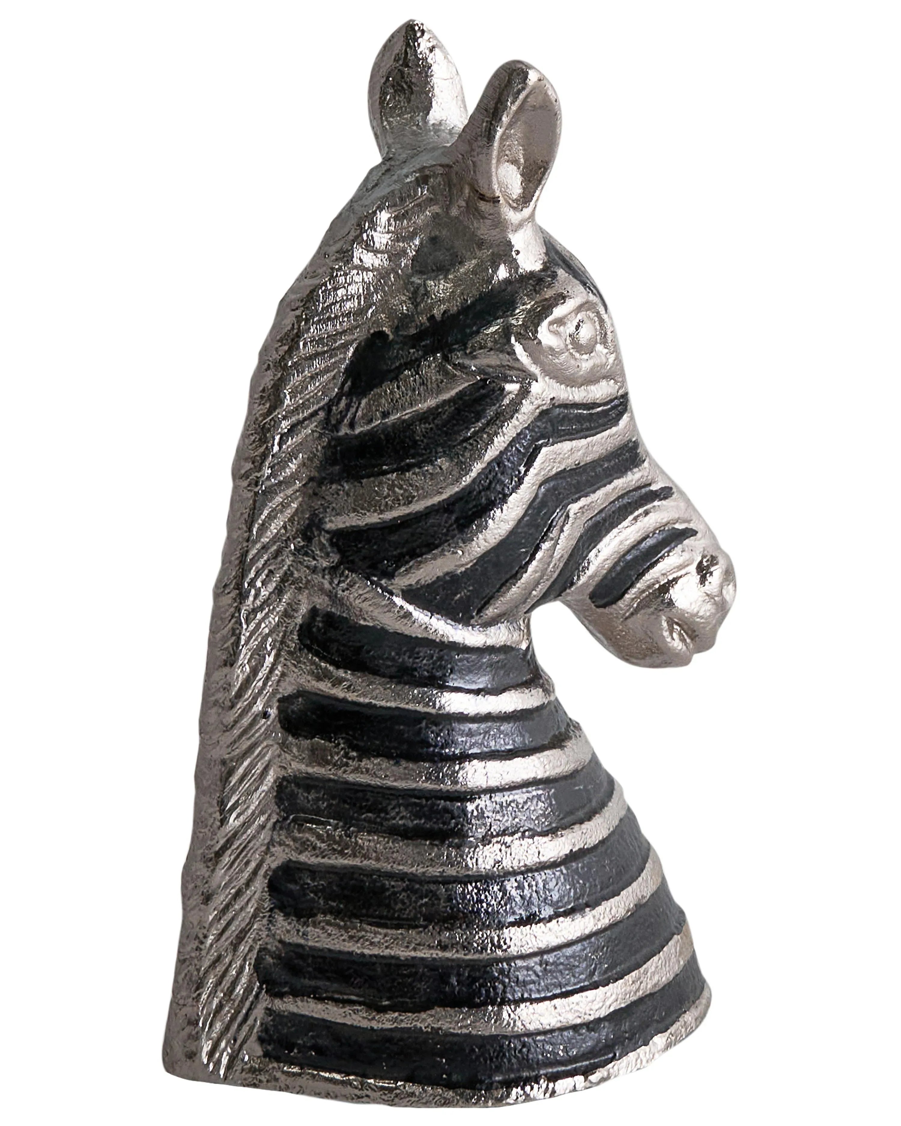 Accessoire décoratif Zèbre Métal Noir/Argent