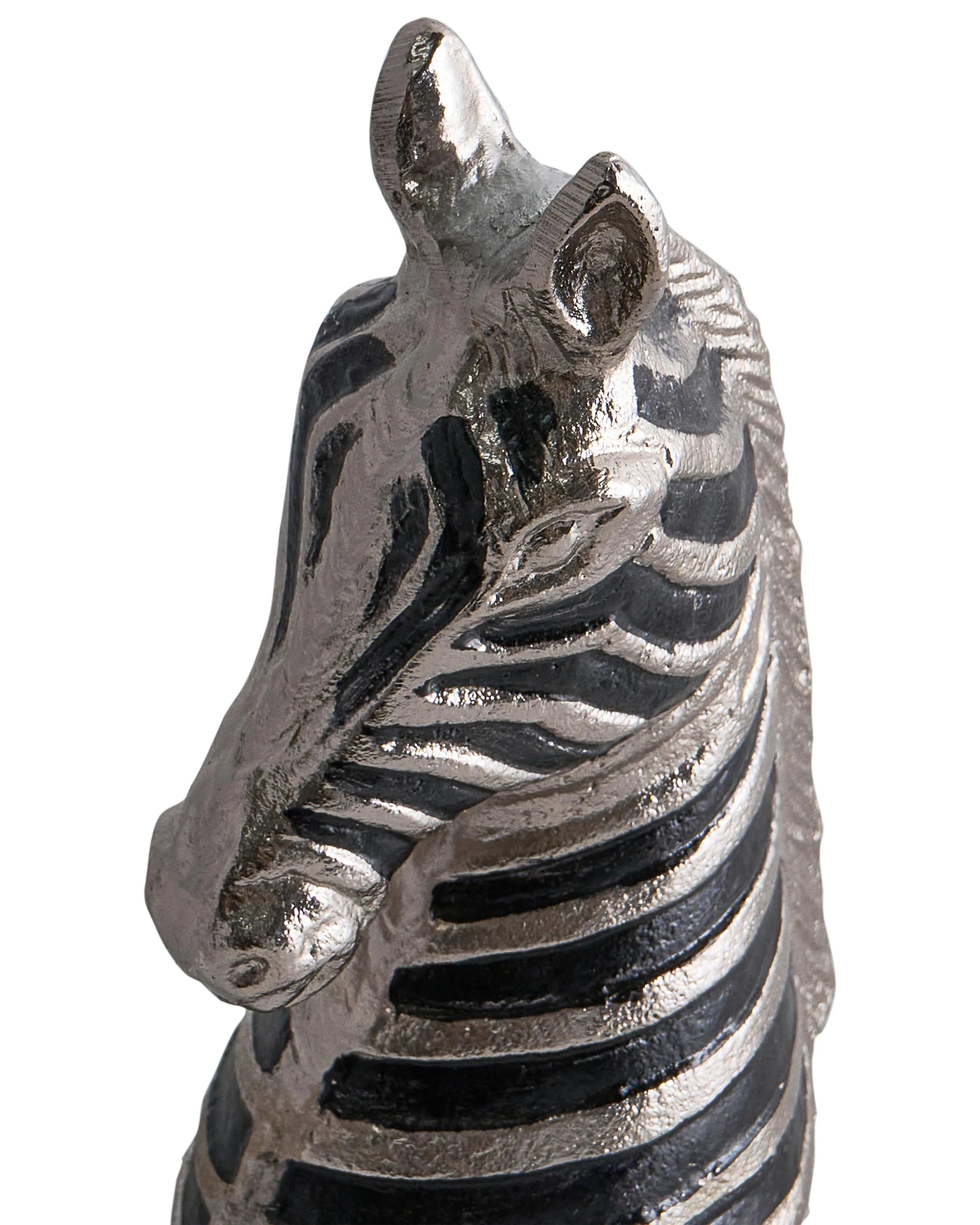 Accessoire décoratif Zèbre Métal Noir/Argent