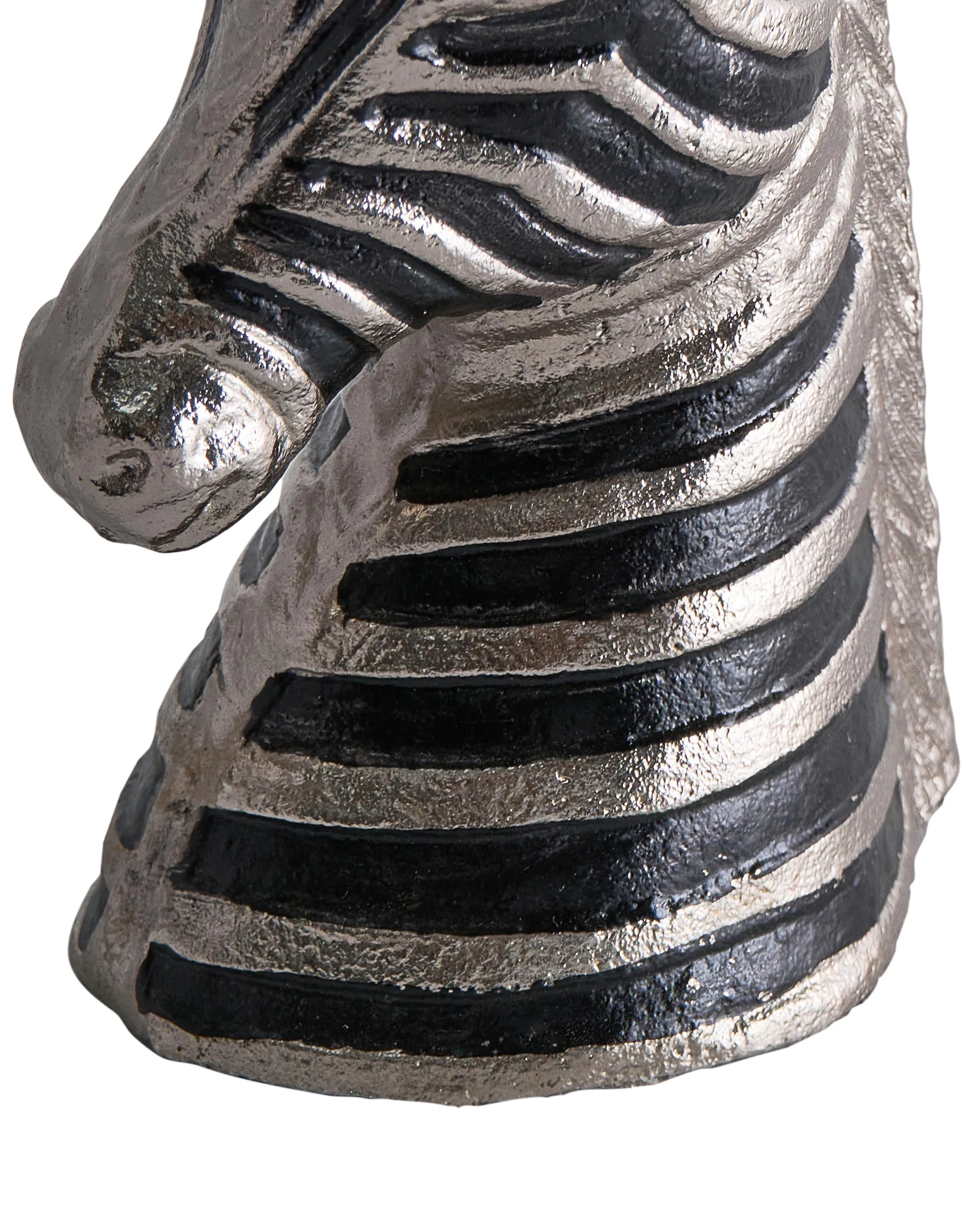 Accessoire décoratif Zèbre Métal Noir/Argent