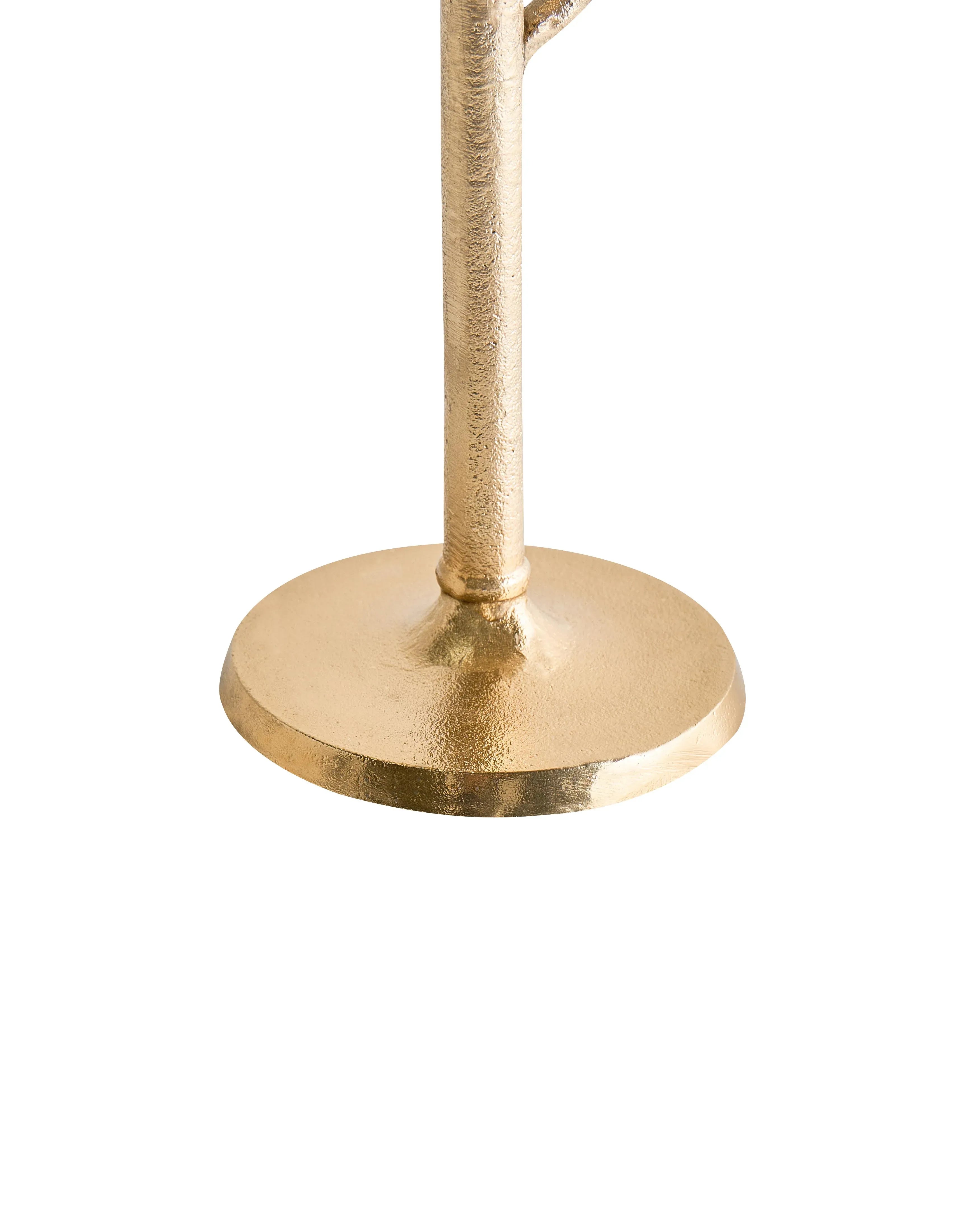 Bougeoir Métal 25 cm Doré