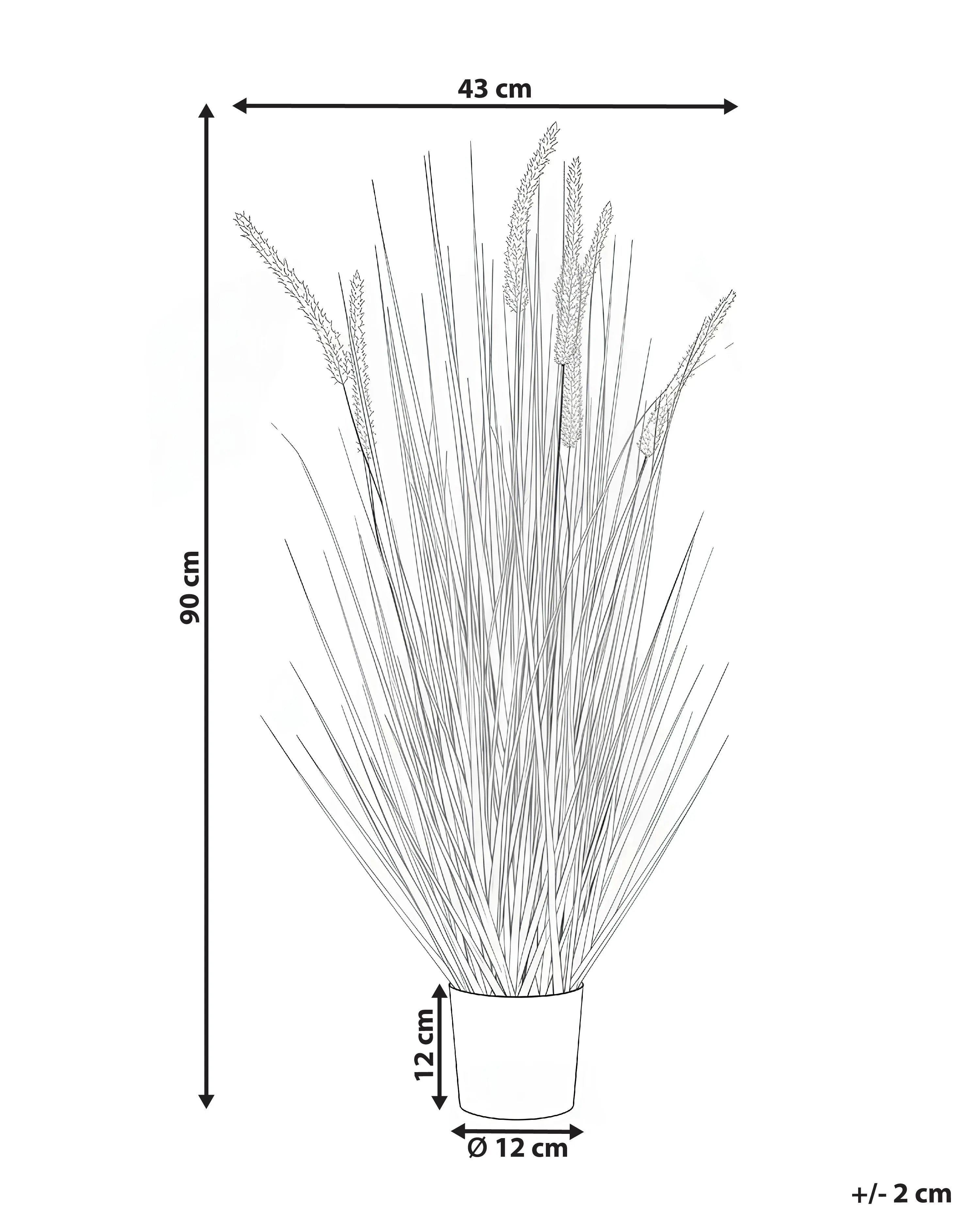Plante artificielle BRISTLEGRASS 90 cm Verte