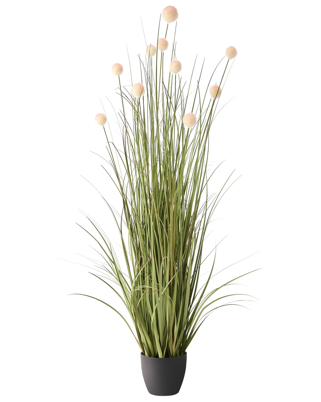Pianta artificiale POMPOM GRASS 120 cm Verde