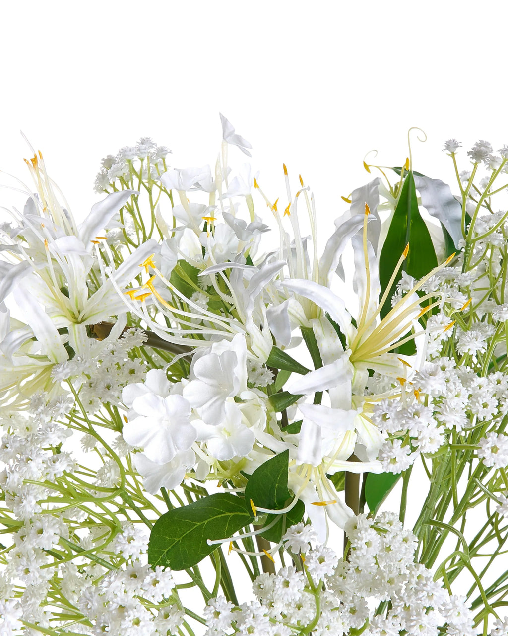 Bouquet de fleurs artificielles 38 cm Blanc
