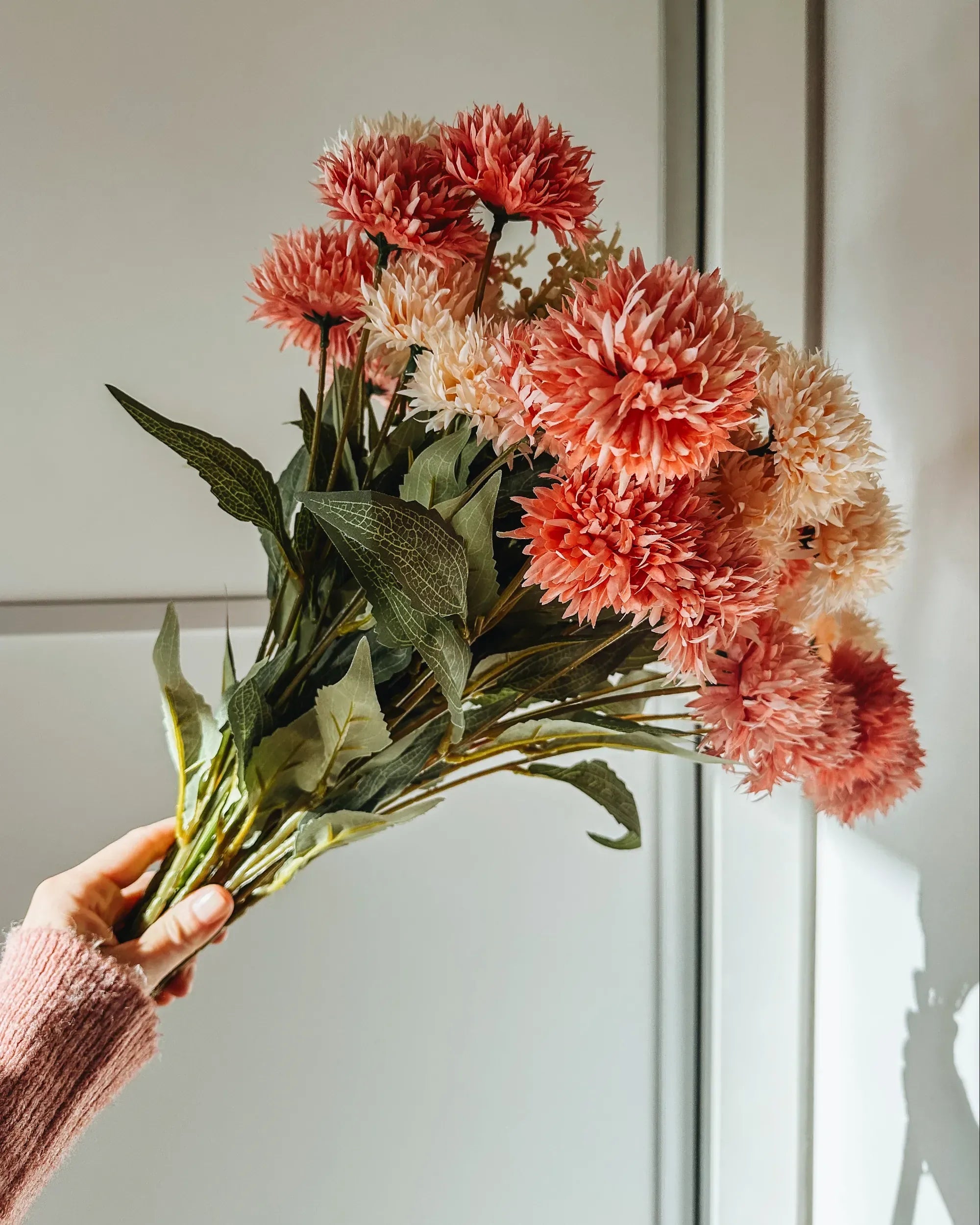 Bouquet de fleurs artificielles 60 cm Rose