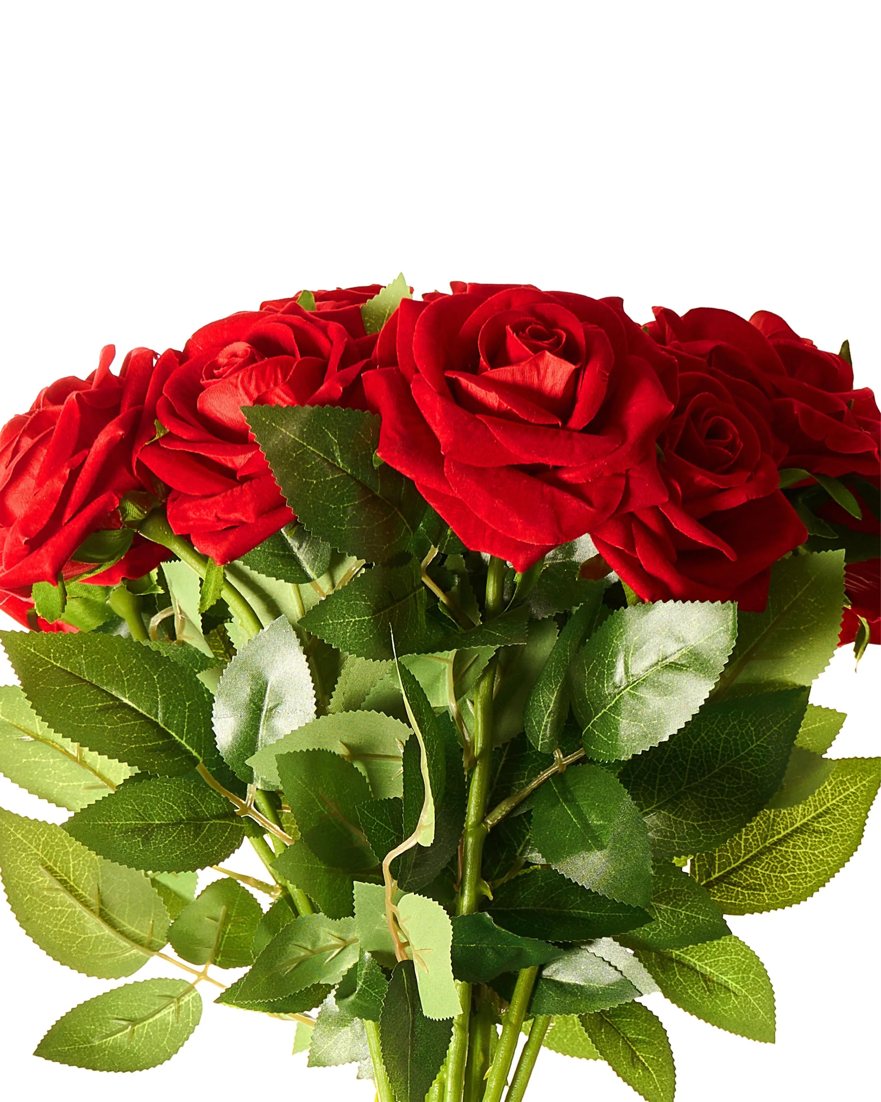 Bouquet de fleurs artificielles 60 cm Rouge