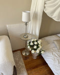 Bouquet de fleurs artificielles 55 cm Blanc
