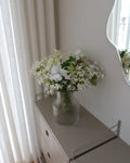 Bouquet de fleurs artificielles 70 cm Blanc