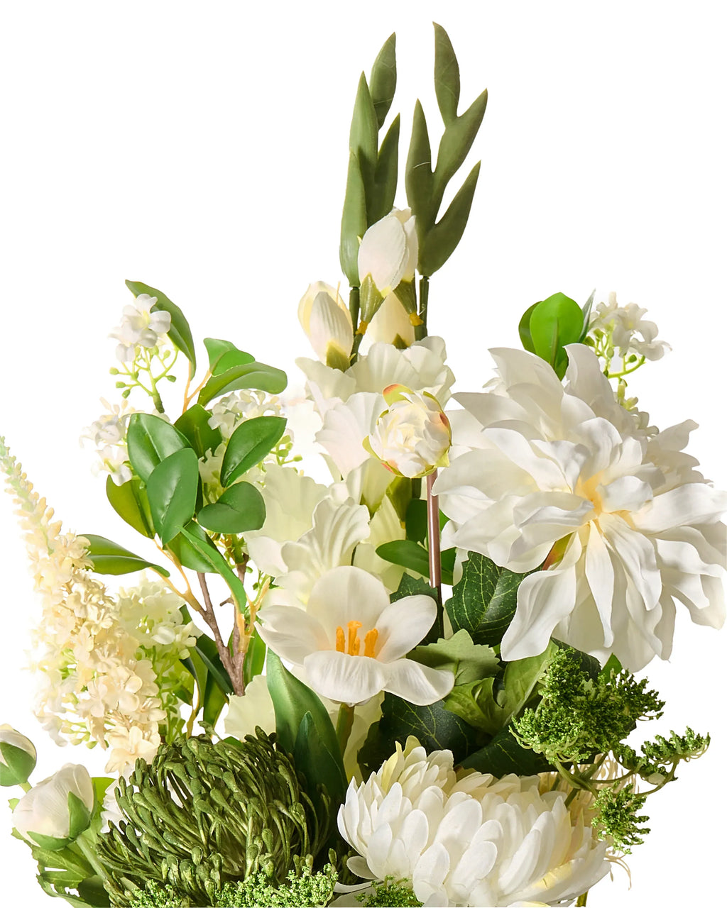 Bouquet de fleurs artificielles 70 cm Blanc