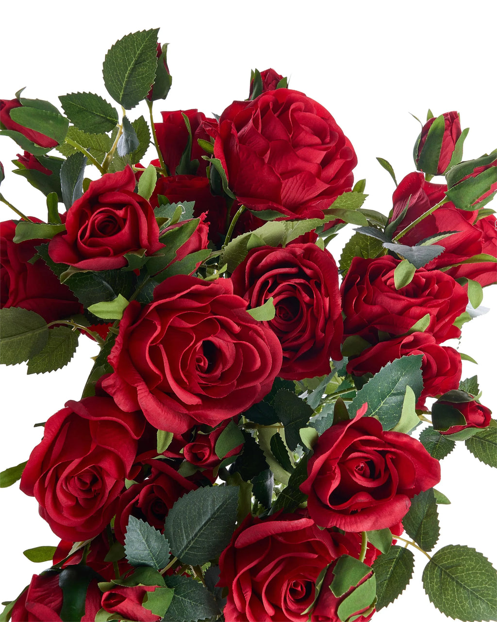 Bouquet de fleurs artificielles 65 cm Rouge