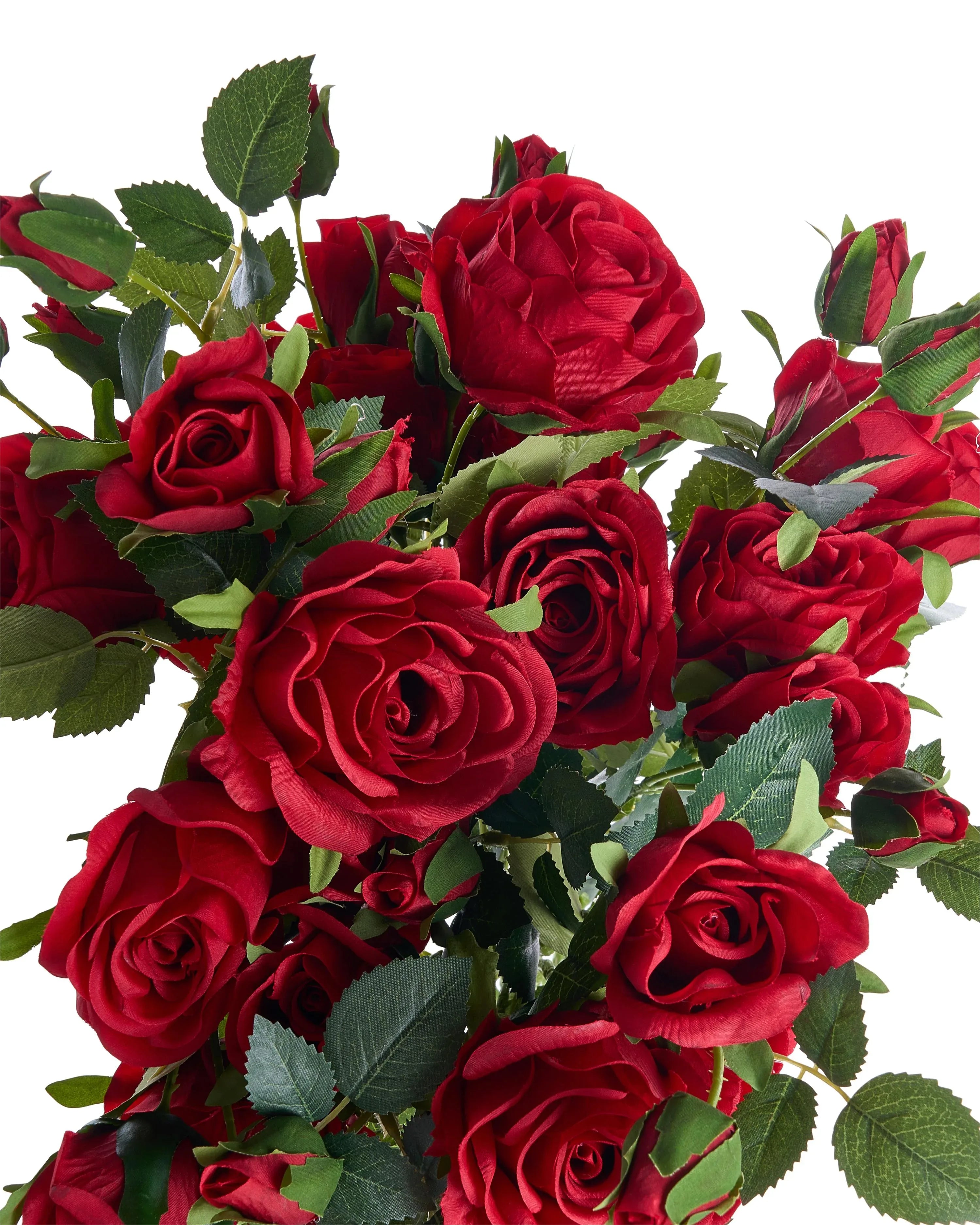Bouquet de fleurs artificielles 65 cm Rouge