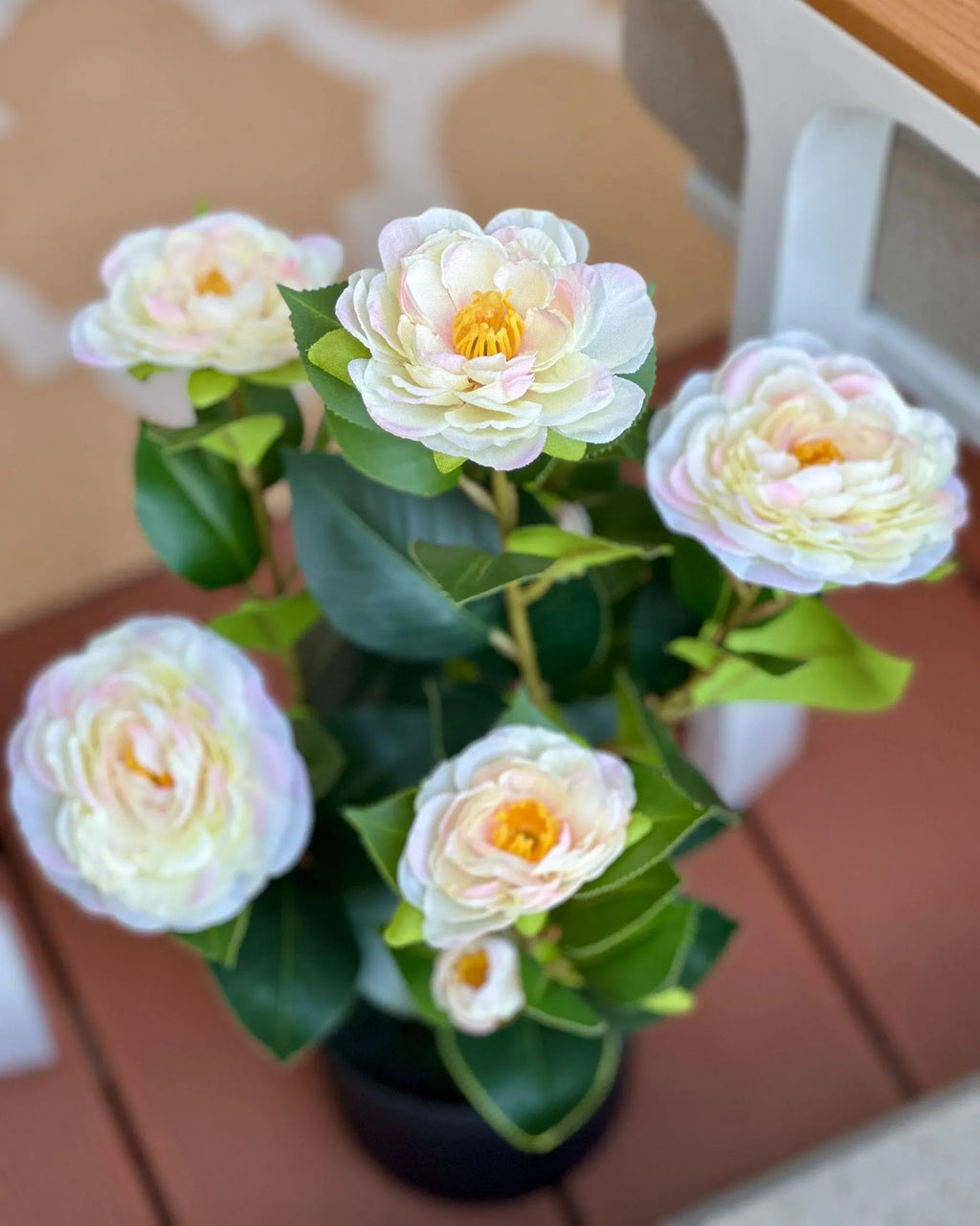 Plante artificielle CAMÉLIA 60 cm Vert