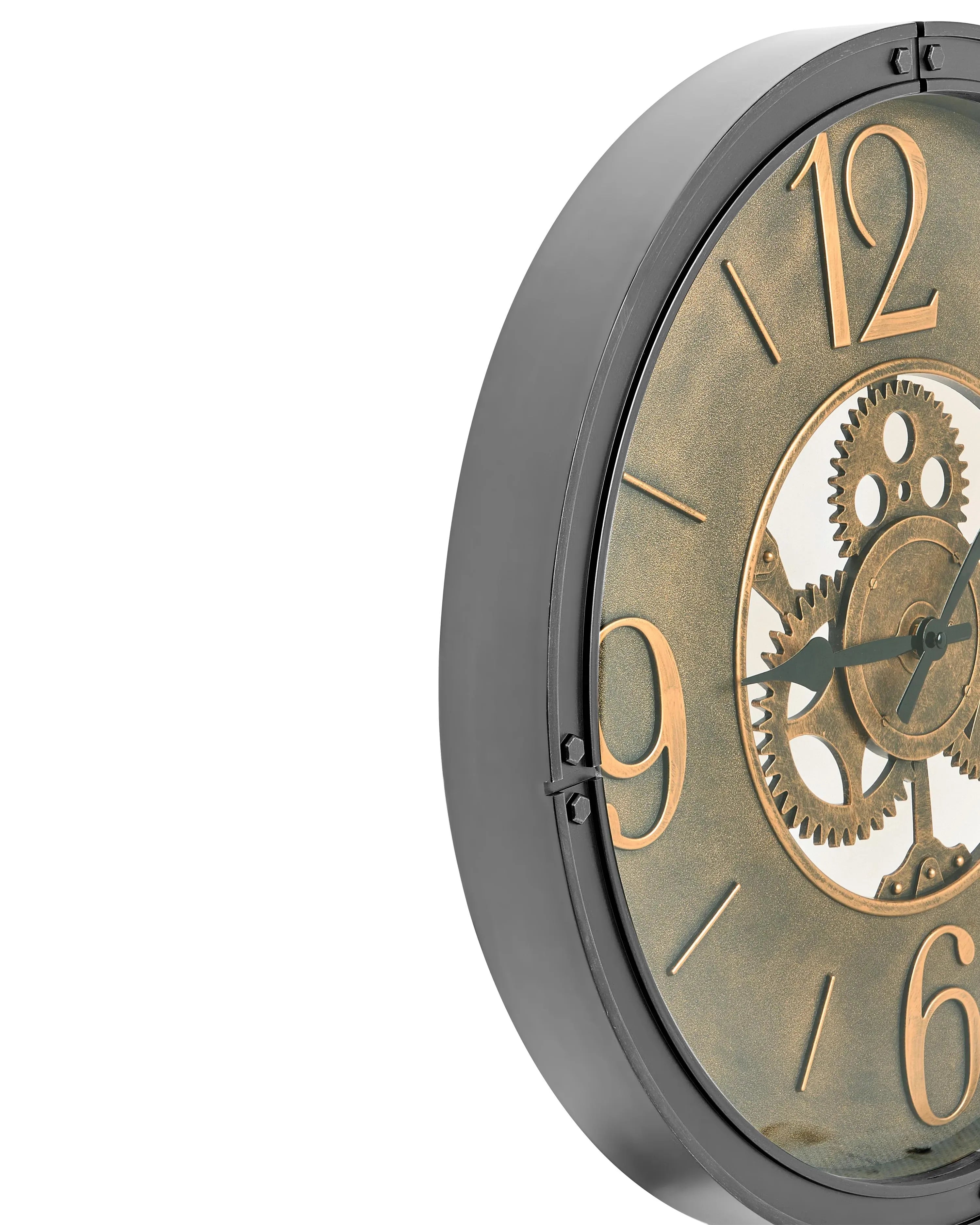 Horloge murale 50 cm Noire