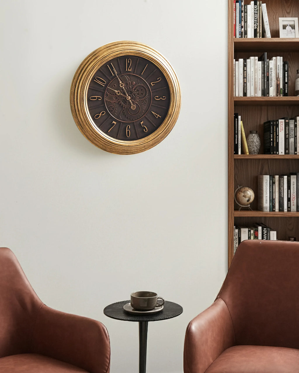 Horloge murale 50 cm Or