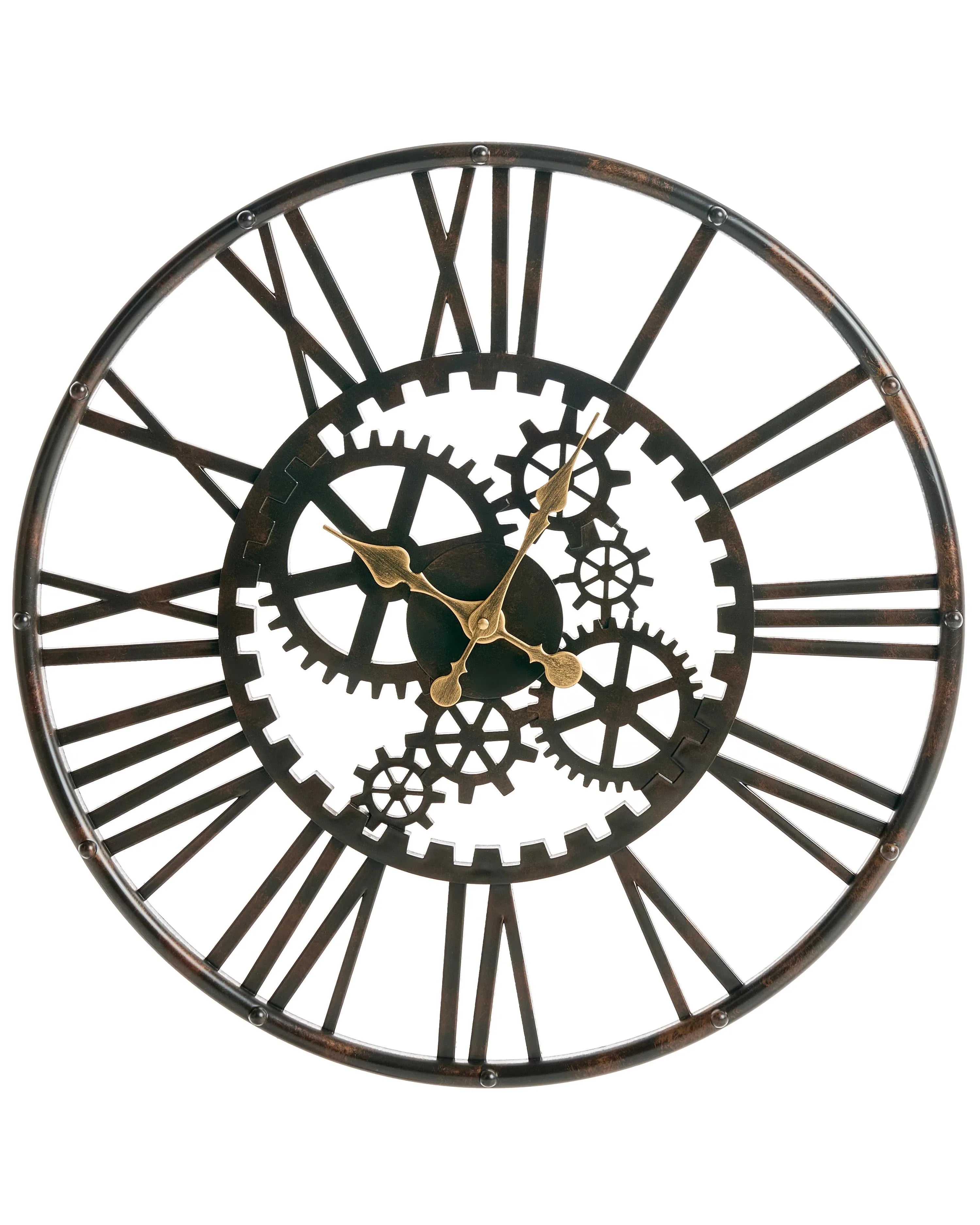 Orologio da parete PETRER 60 cm Metallo Nero