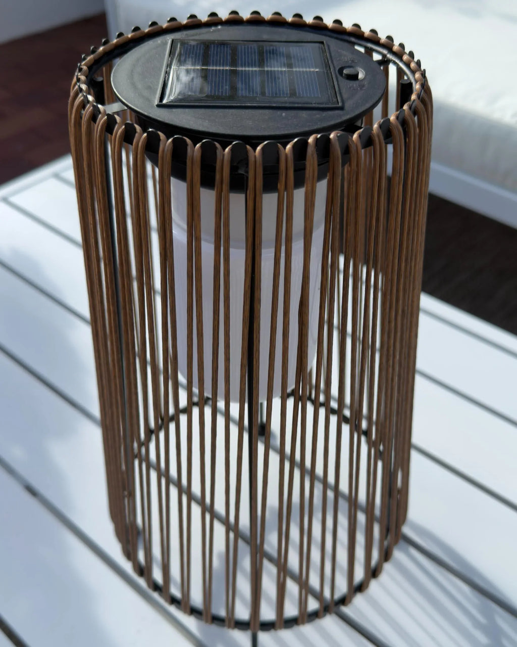 Lampe solaire 35 cm Naturelle