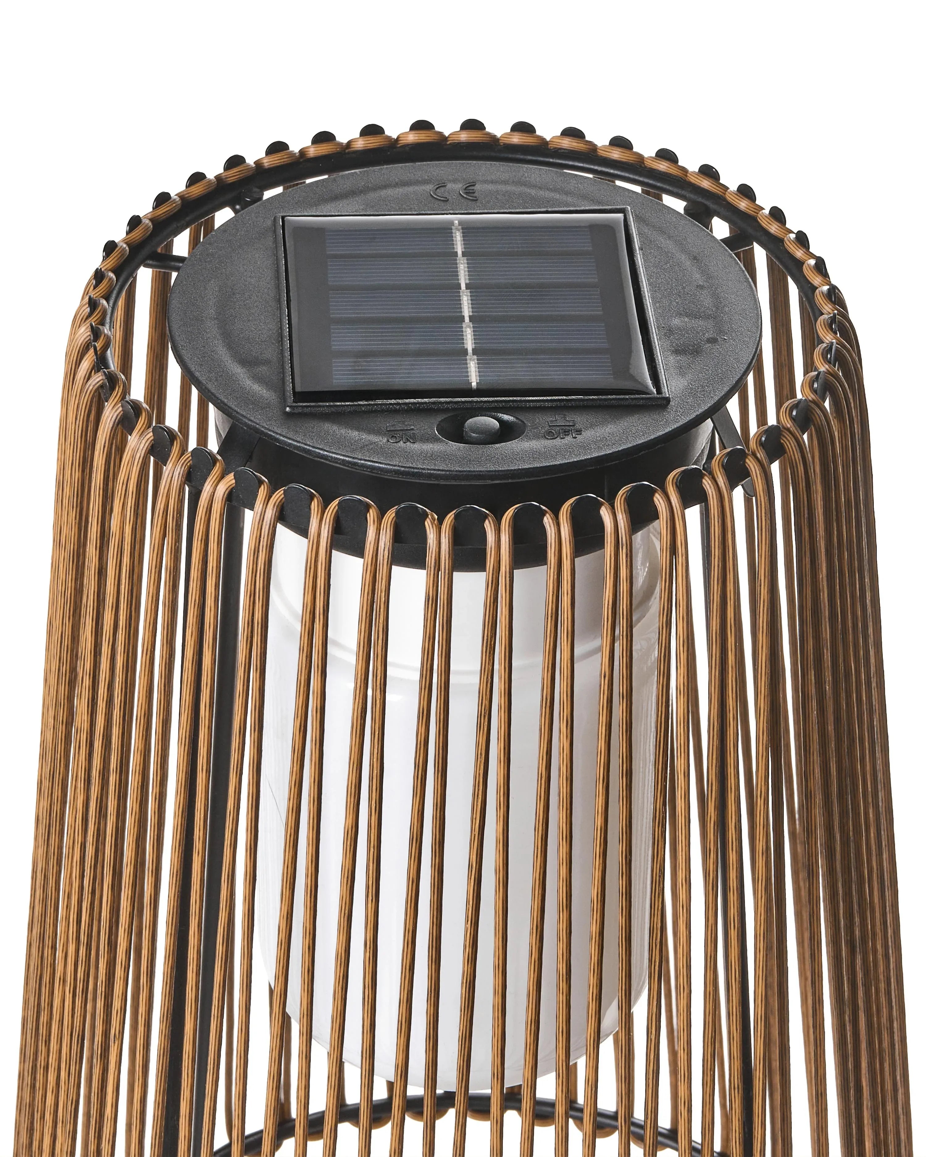Lampe solaire 35 cm Naturelle